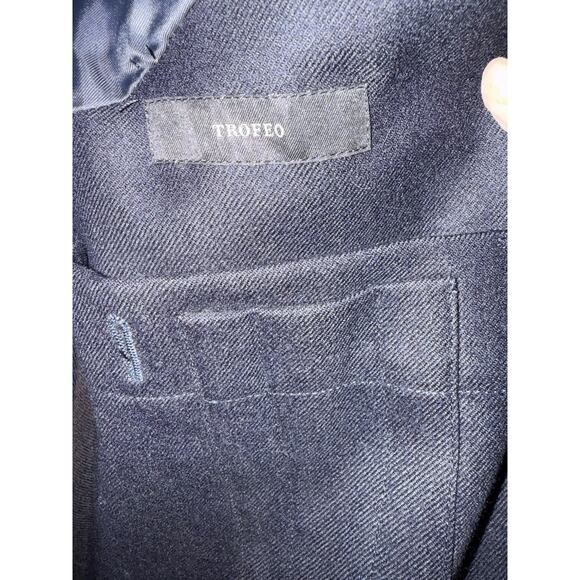 Ermenegildo Zegna Traveller Micronsphere Wool Navy Blue Suit Jacket US 42R EU 56 - Picture 3 of 11